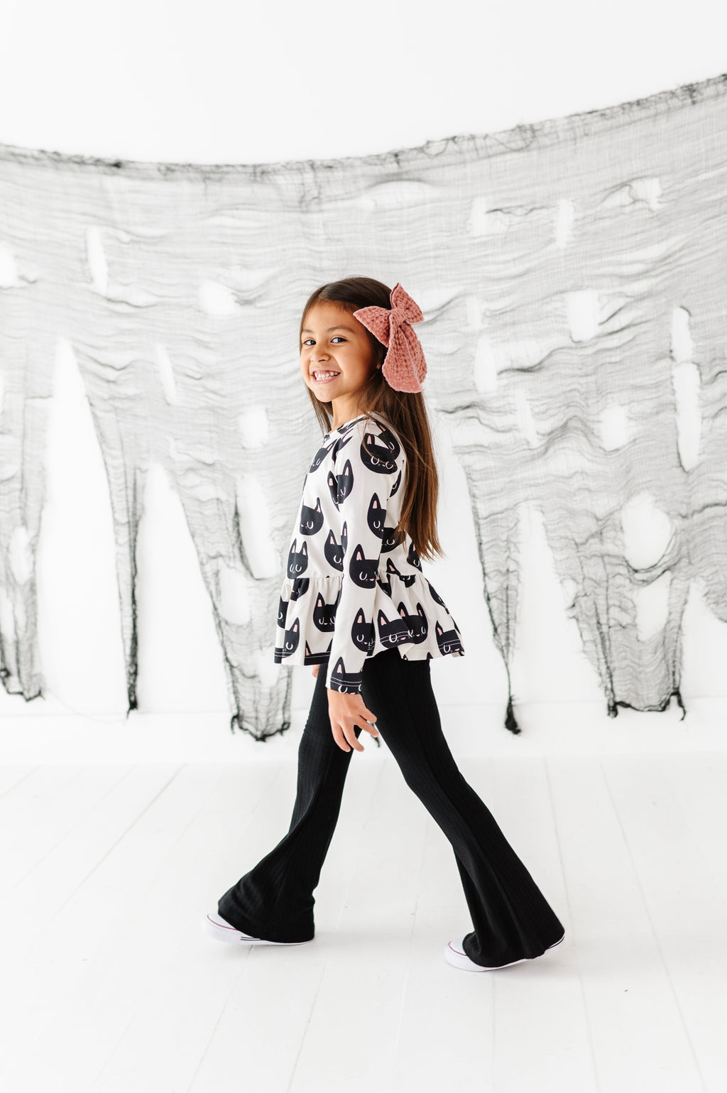 Midnight Rib Flare Pants