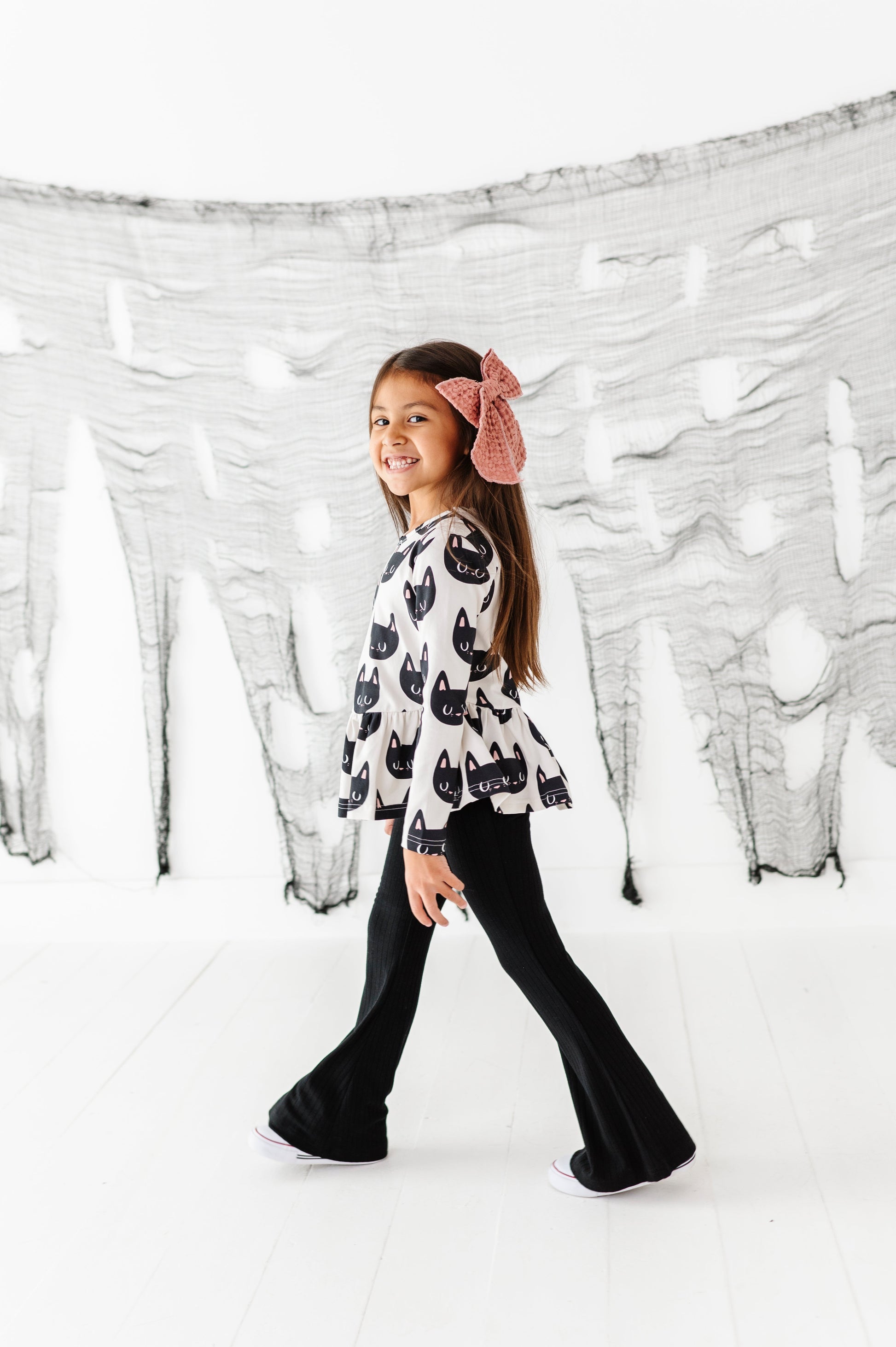 Midnight Rib Flare Pants