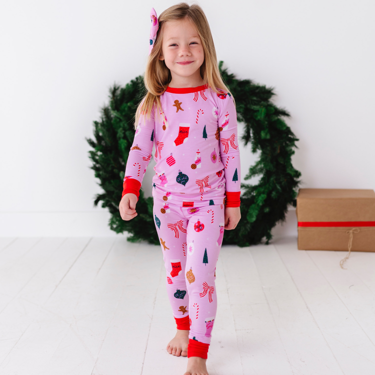 Merry Pinkmas Kids Pajamas