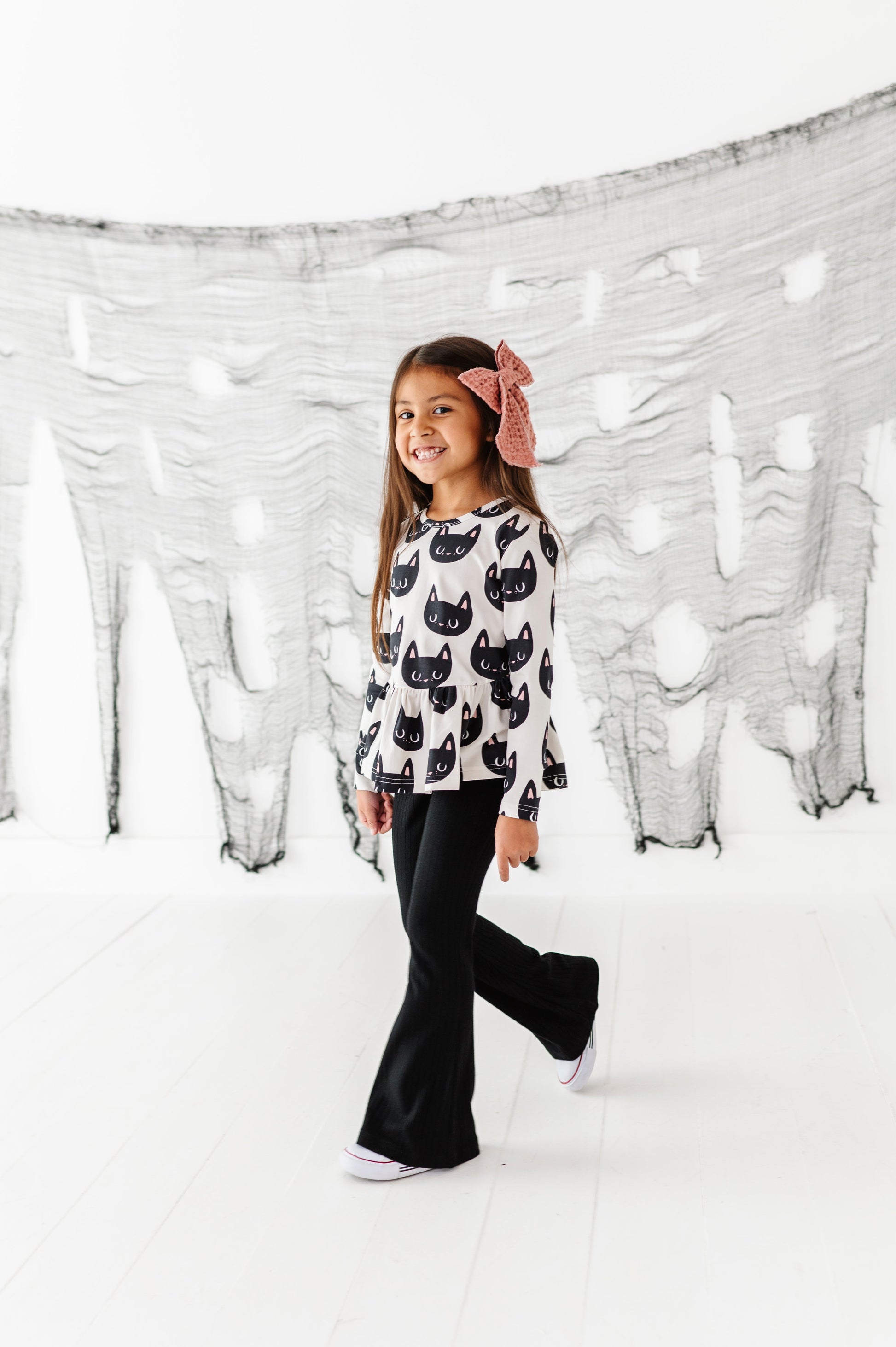 Midnight Rib Flare Pants