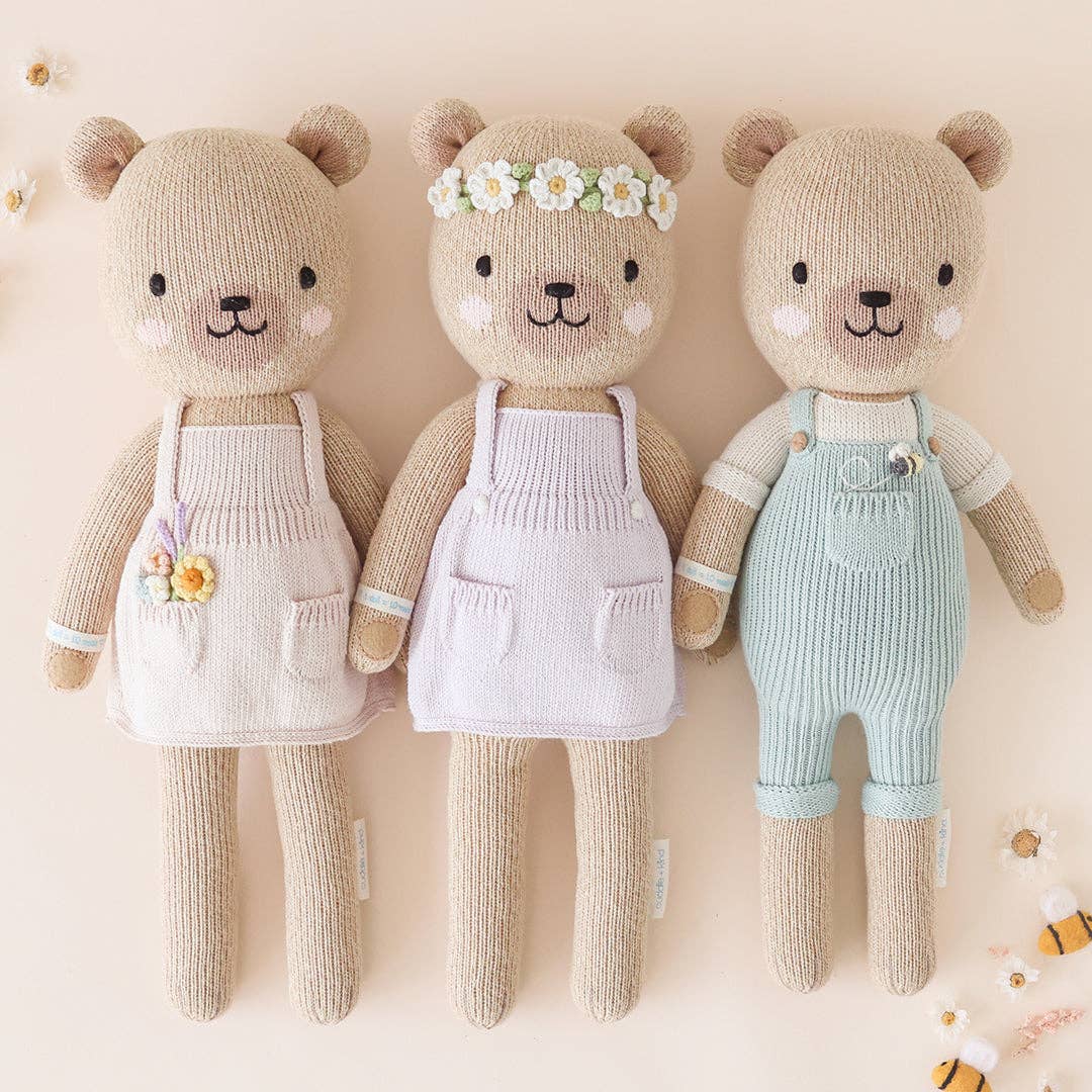 Charlie the Honey Bear Hand-Knit Doll, Gives 10 Meals