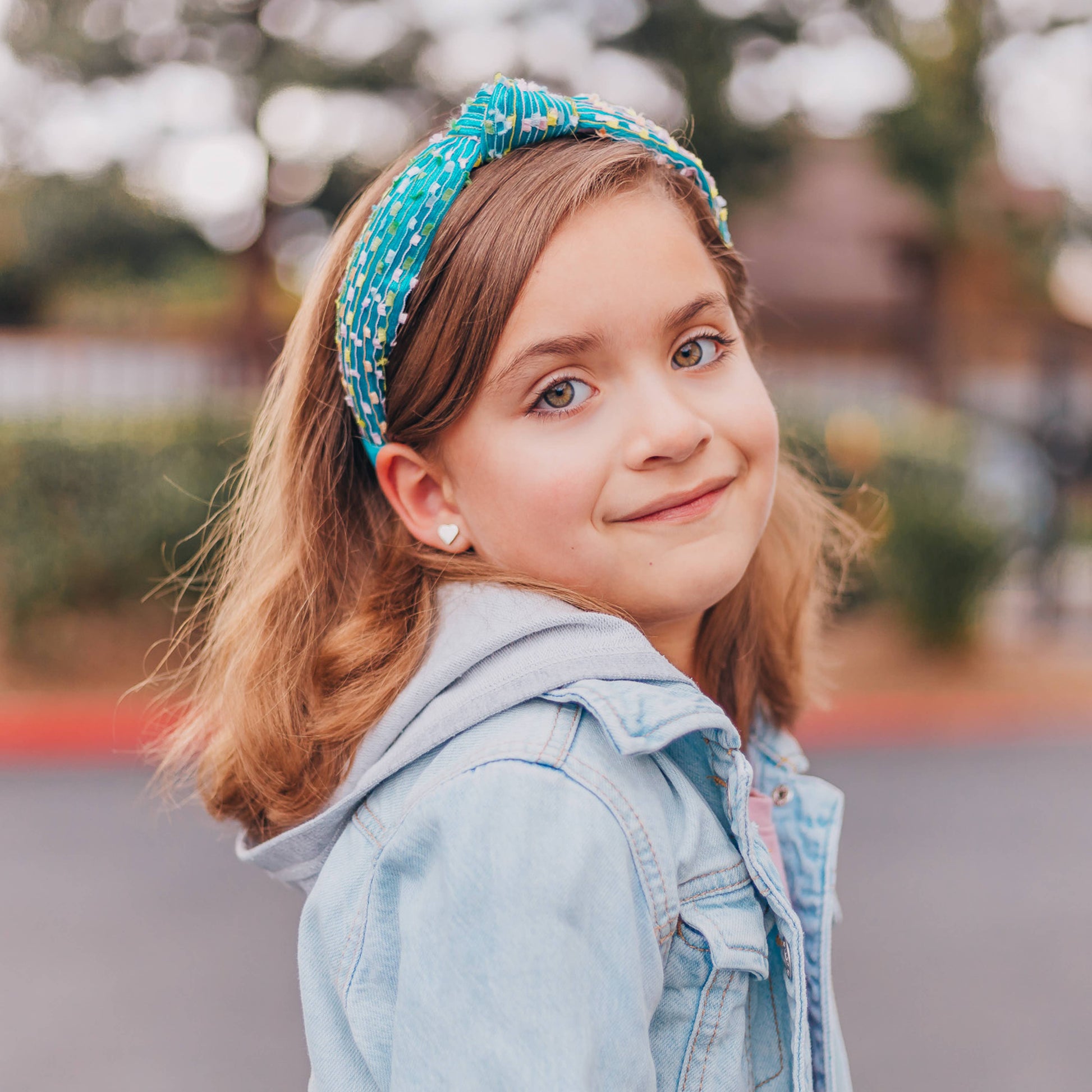 Kids Knot Confetti Headband | Pink or Aqua