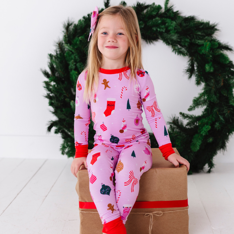 Merry Pinkmas Kids Pajamas