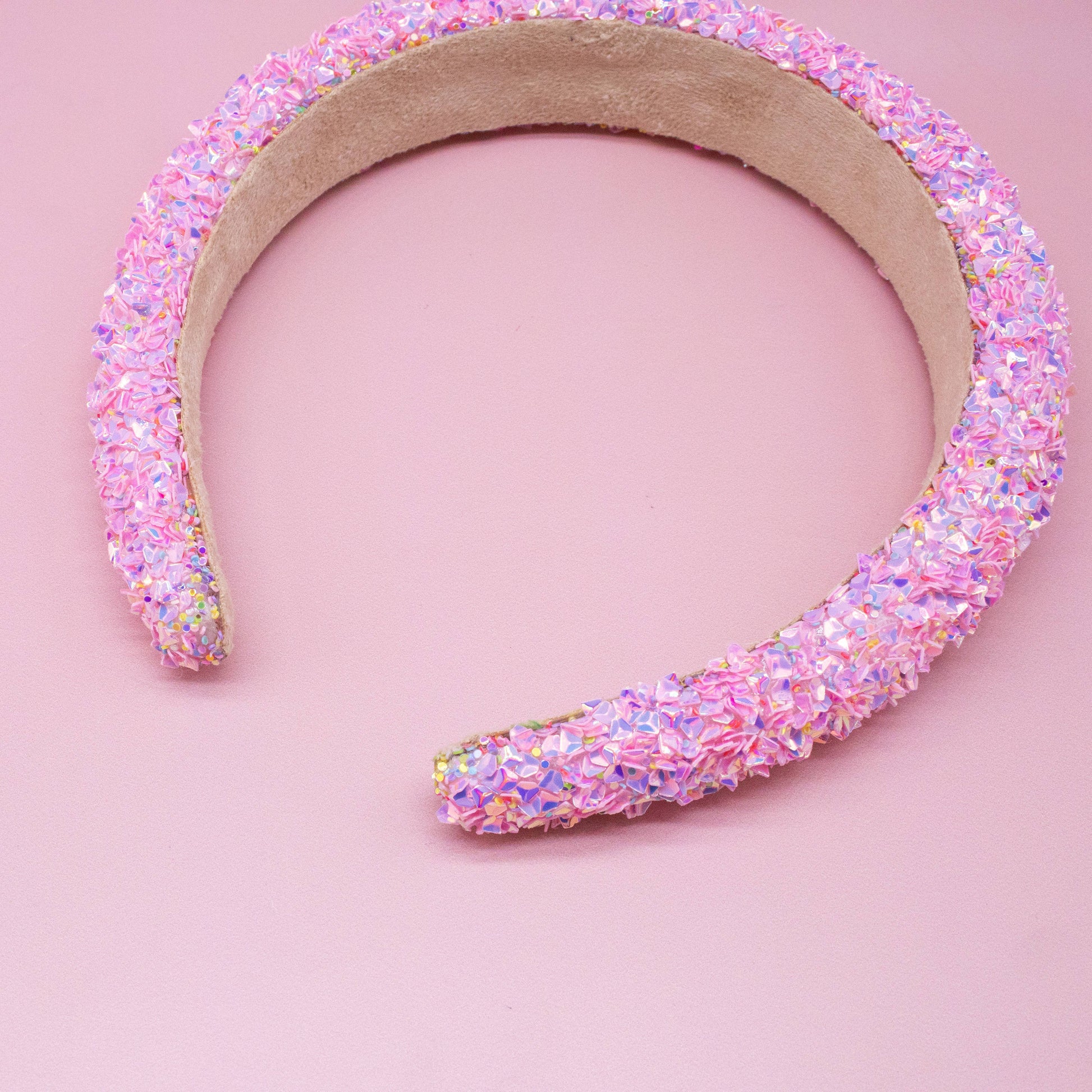 Kids Padded Chunky Sequin Headband | Blue or Multi-Color