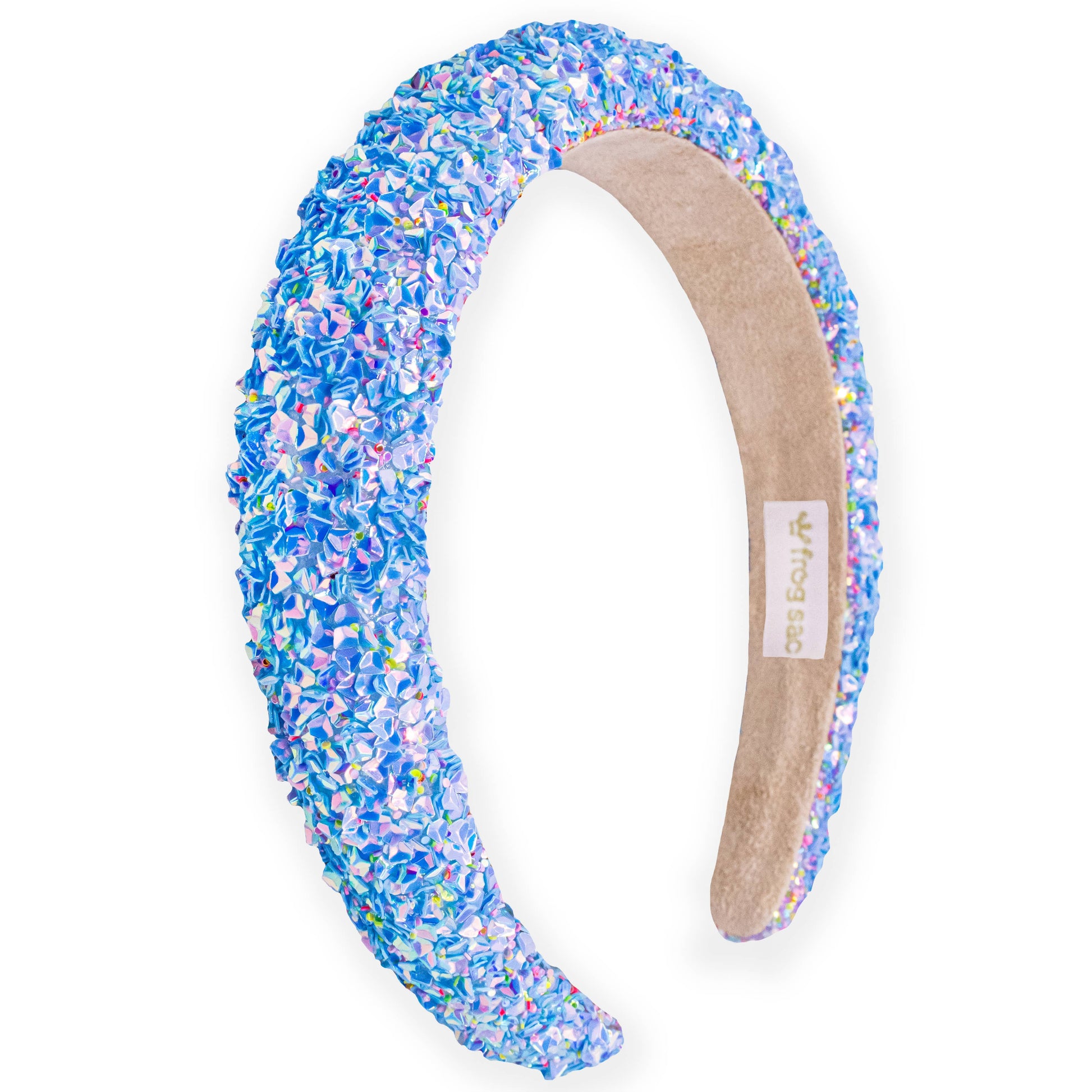 Kids Padded Chunky Sequin Headband | Blue or Multi-Color