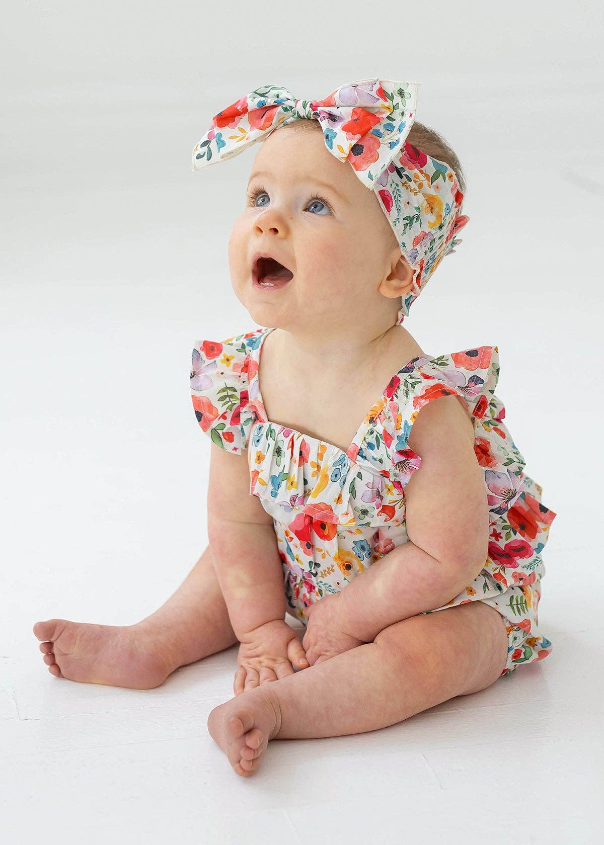 Dancing Petals Baby Romper