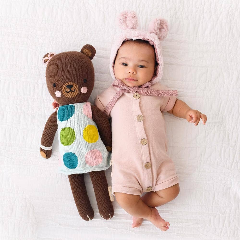 Ivy the bear, gives 10 meals