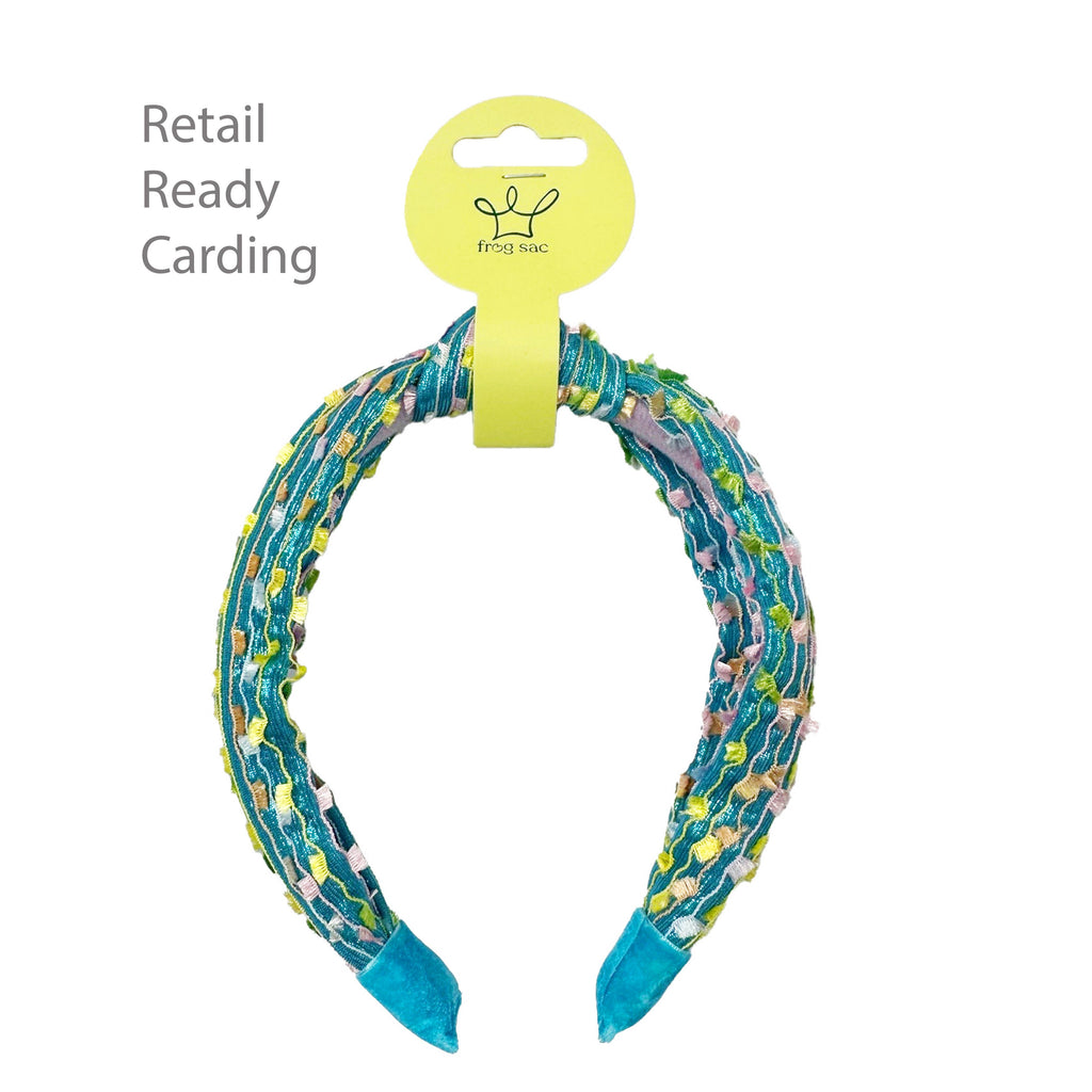 Kids Knot Confetti Headband | Pink or Aqua