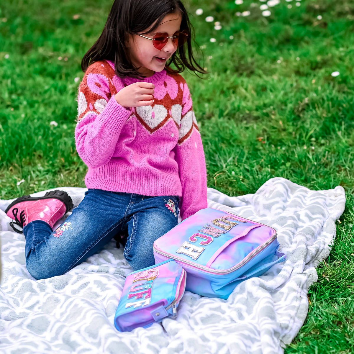 Tie Dye Glitter Lunchbox