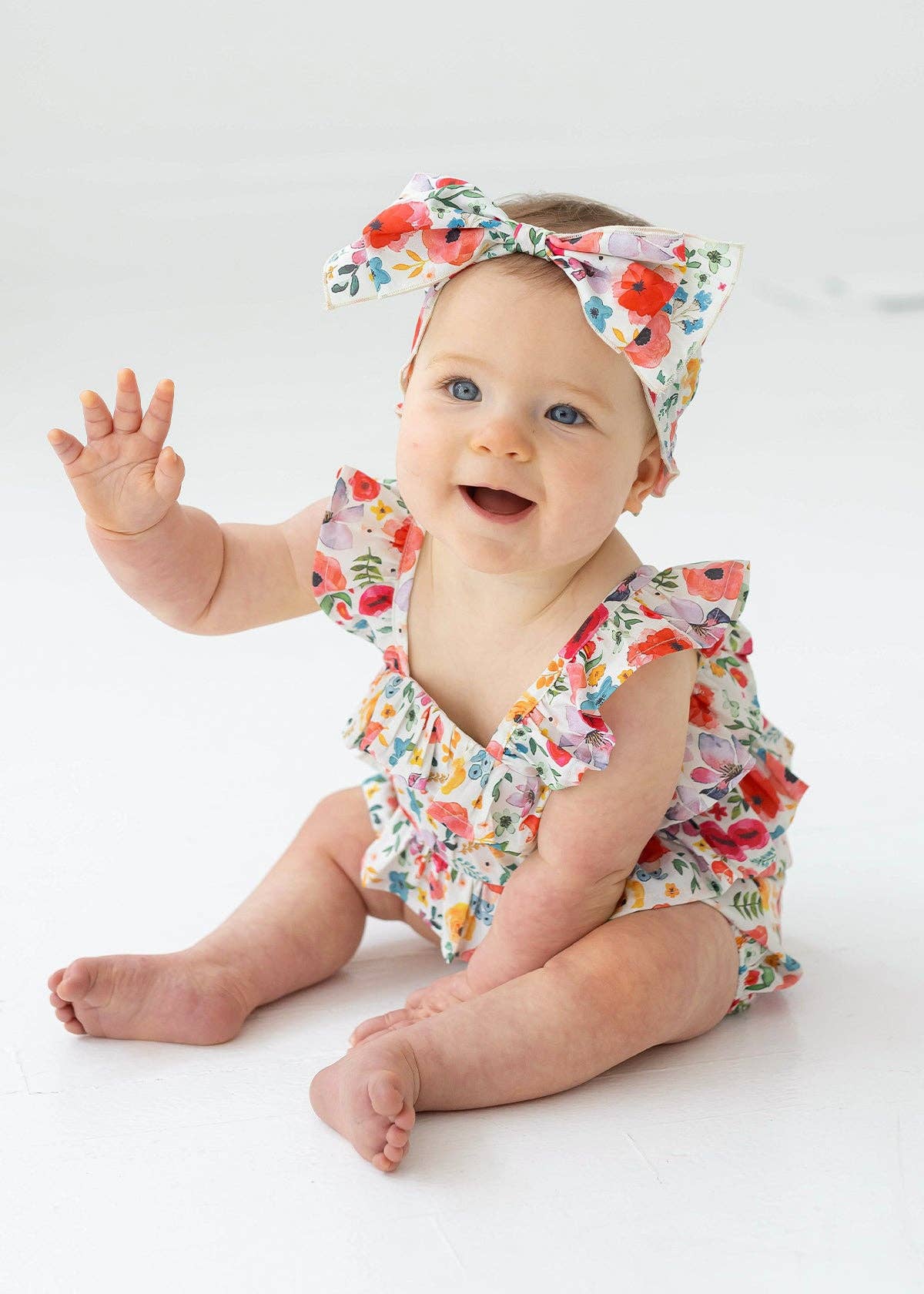 Dancing Petals Baby Romper