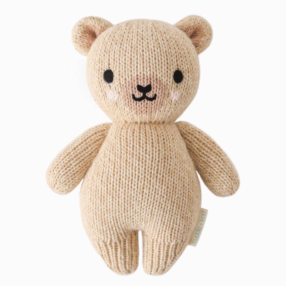 Baby Honey Bear Hand-Knit Doll | Gives 5 Meals