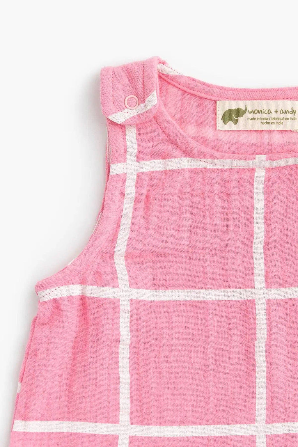 Pink Gauze Bubble Romper