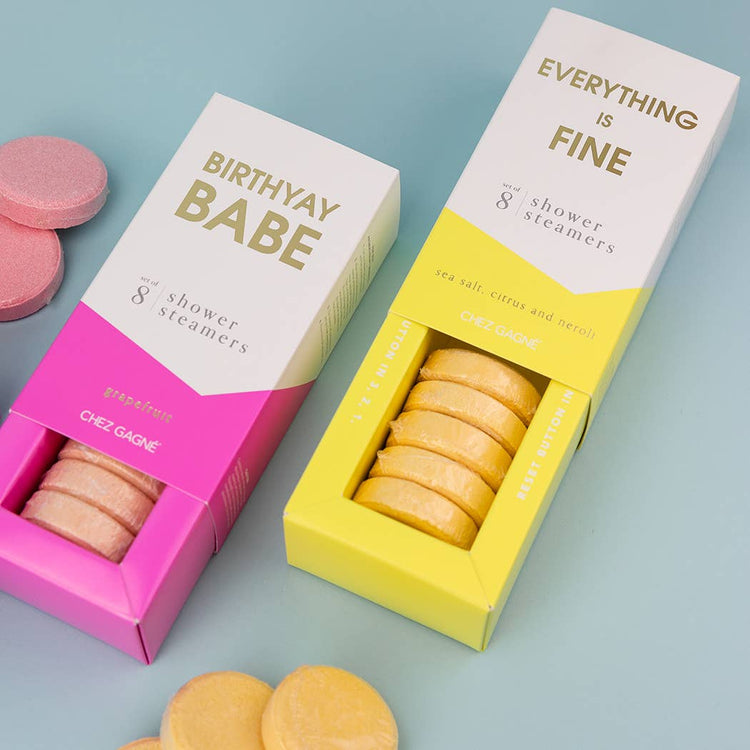 Everything is Fine Shower Steamers - Sea Salt, Citrus & Neroli