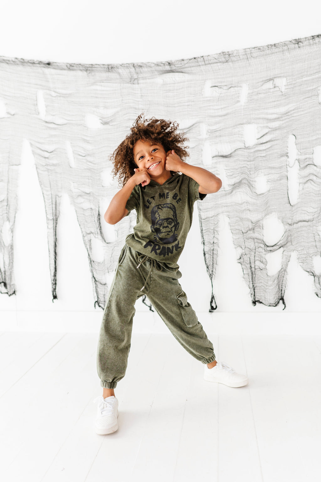 Olive Vintage Cargo Joggers