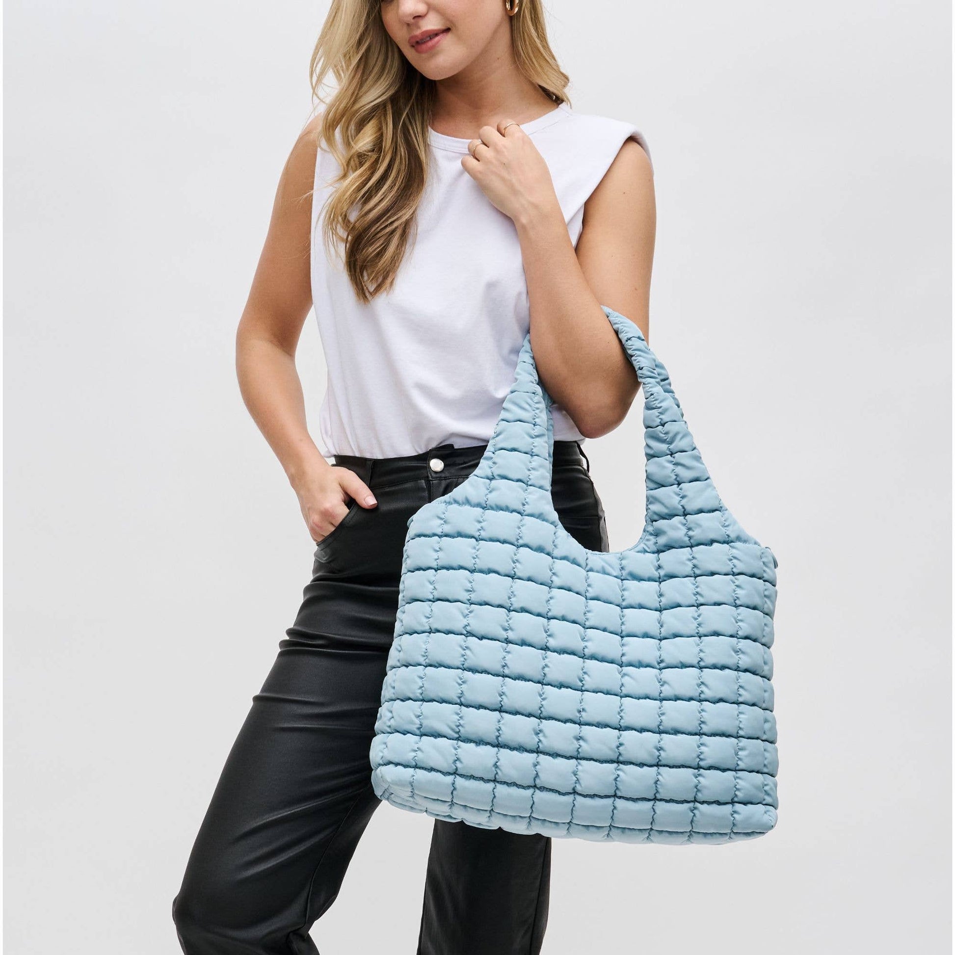 Elevate - Quilted Puffer Nylon Hobo