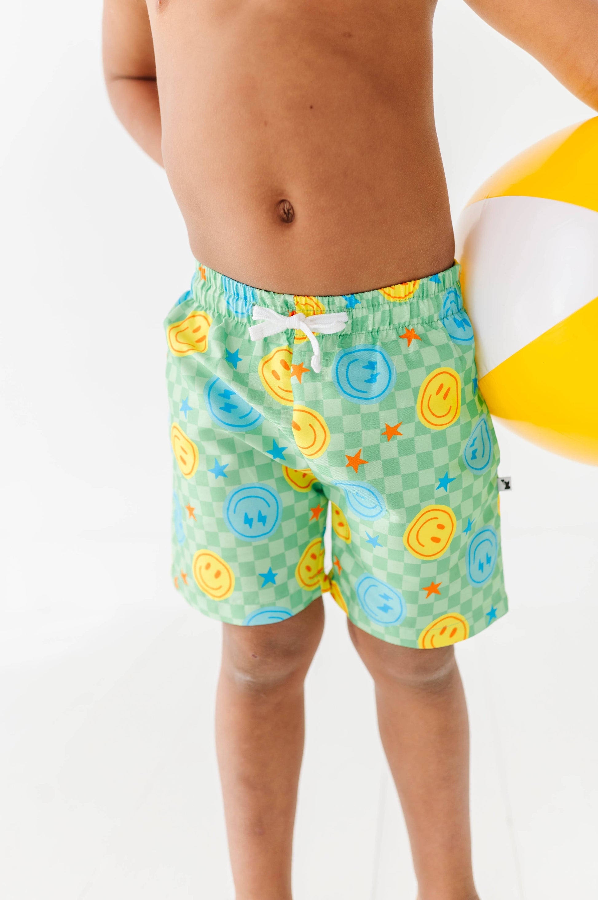 Electric Smiles Swim Trunks