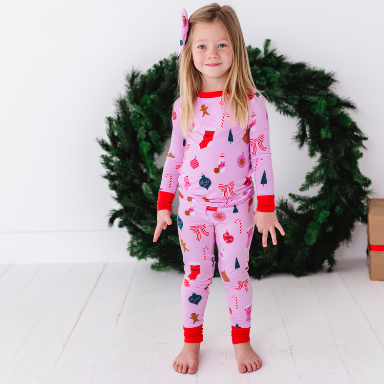 Merry Pinkmas Kids Pajamas