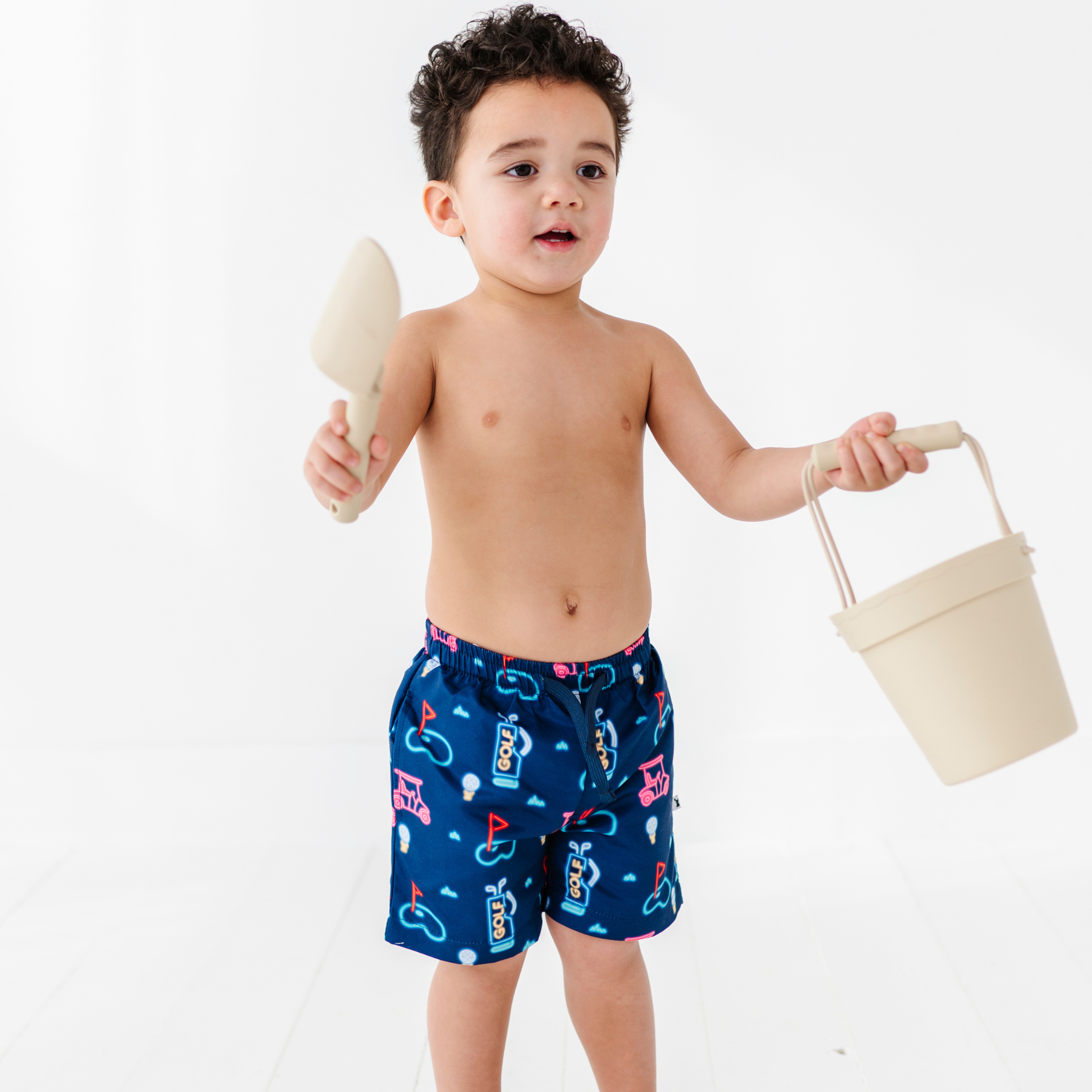 All Fore Dad Boys Swim Trunks