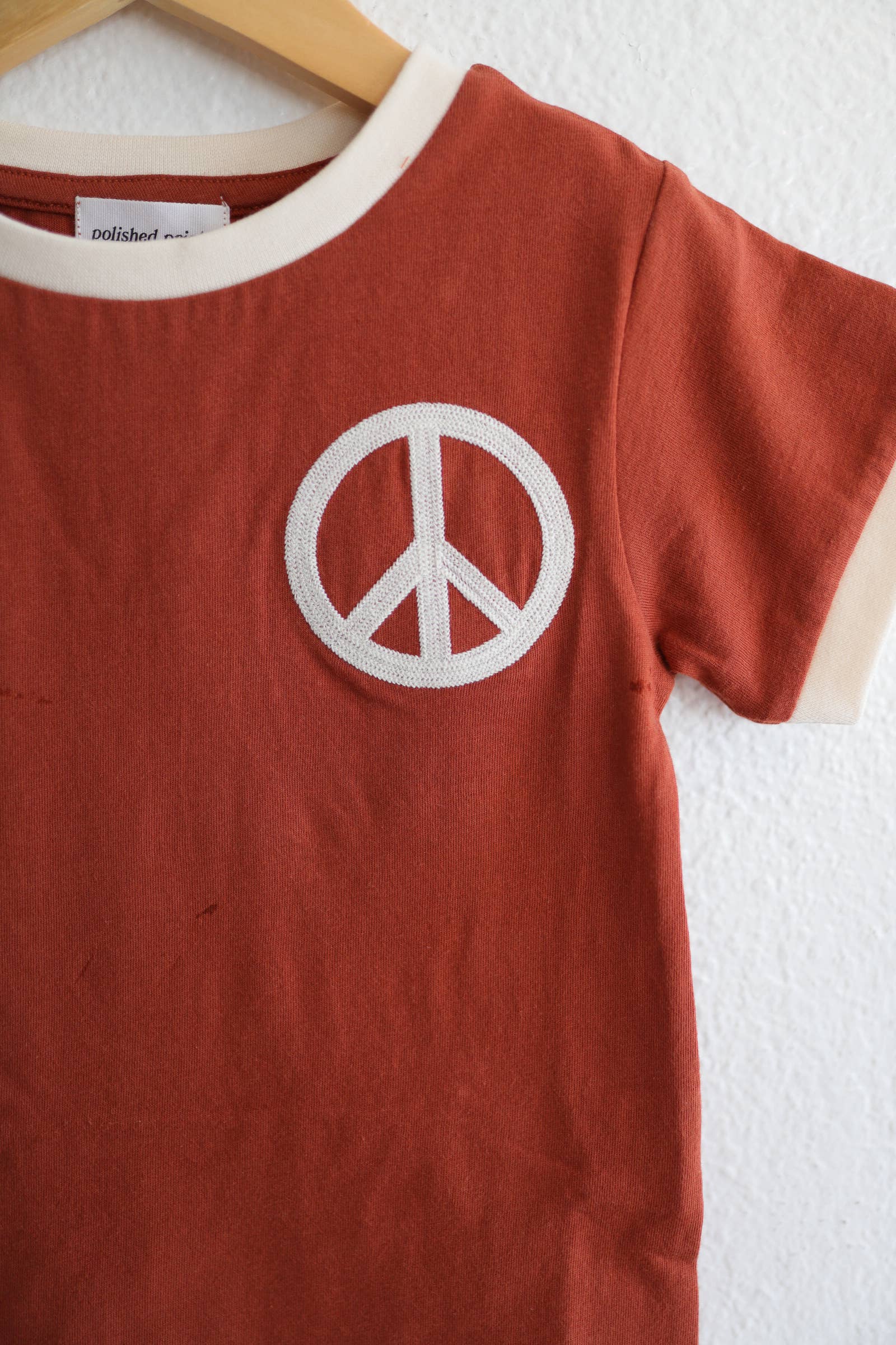 Peace Ringer Graphic Shirt