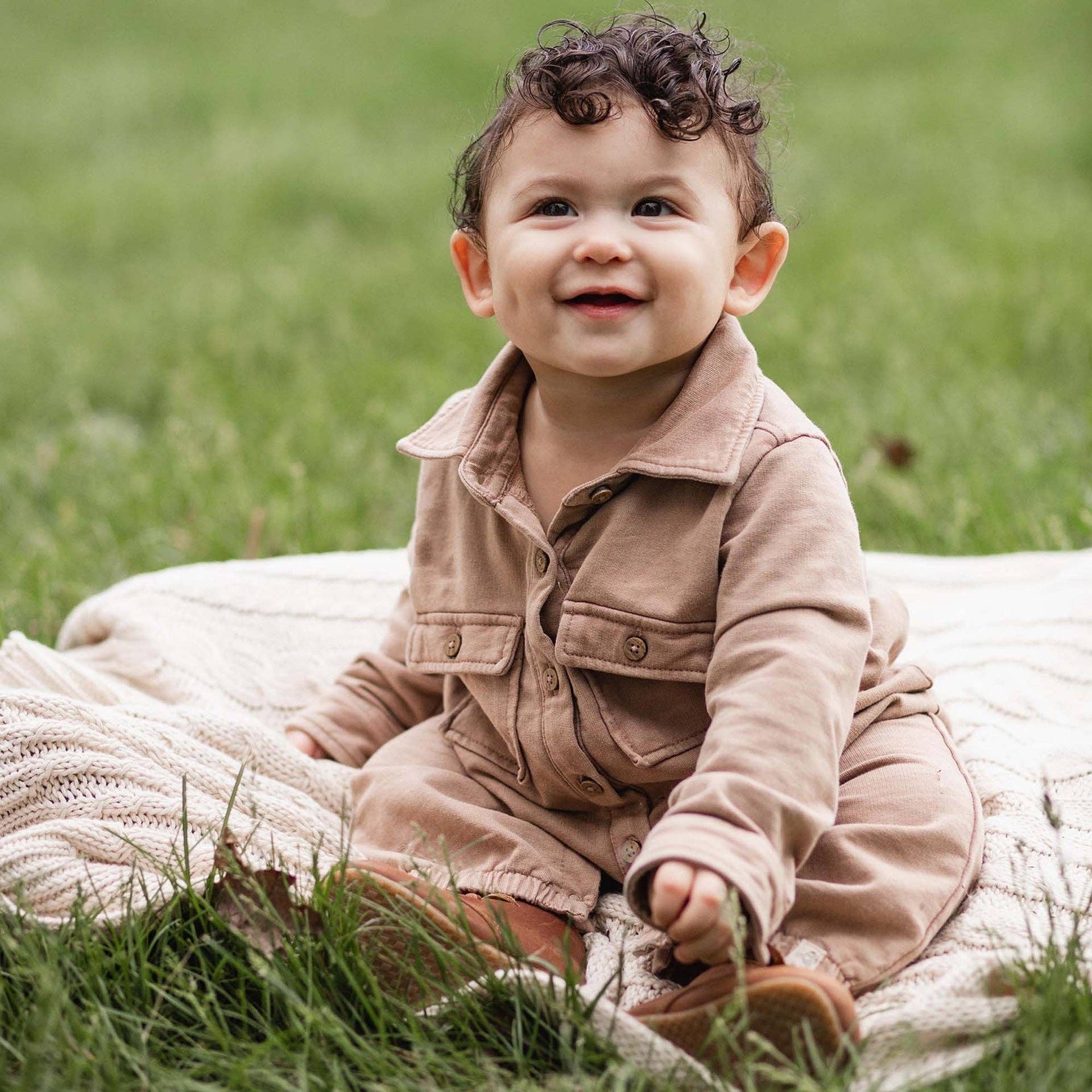 Acid Wash Infant Jumpsuit