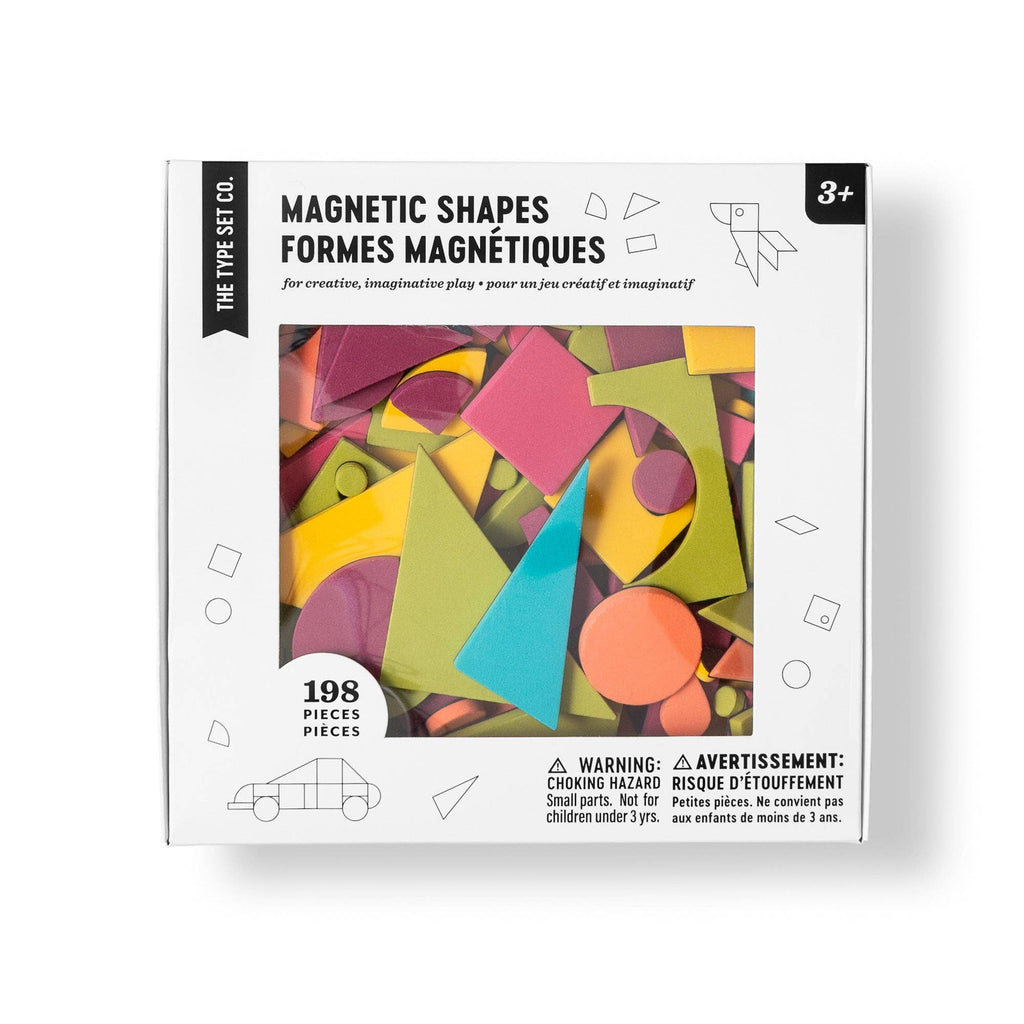 198-Piece Magnetic Shapes Set for Kids | Creative STEM Learning Play - Rainbow Pop