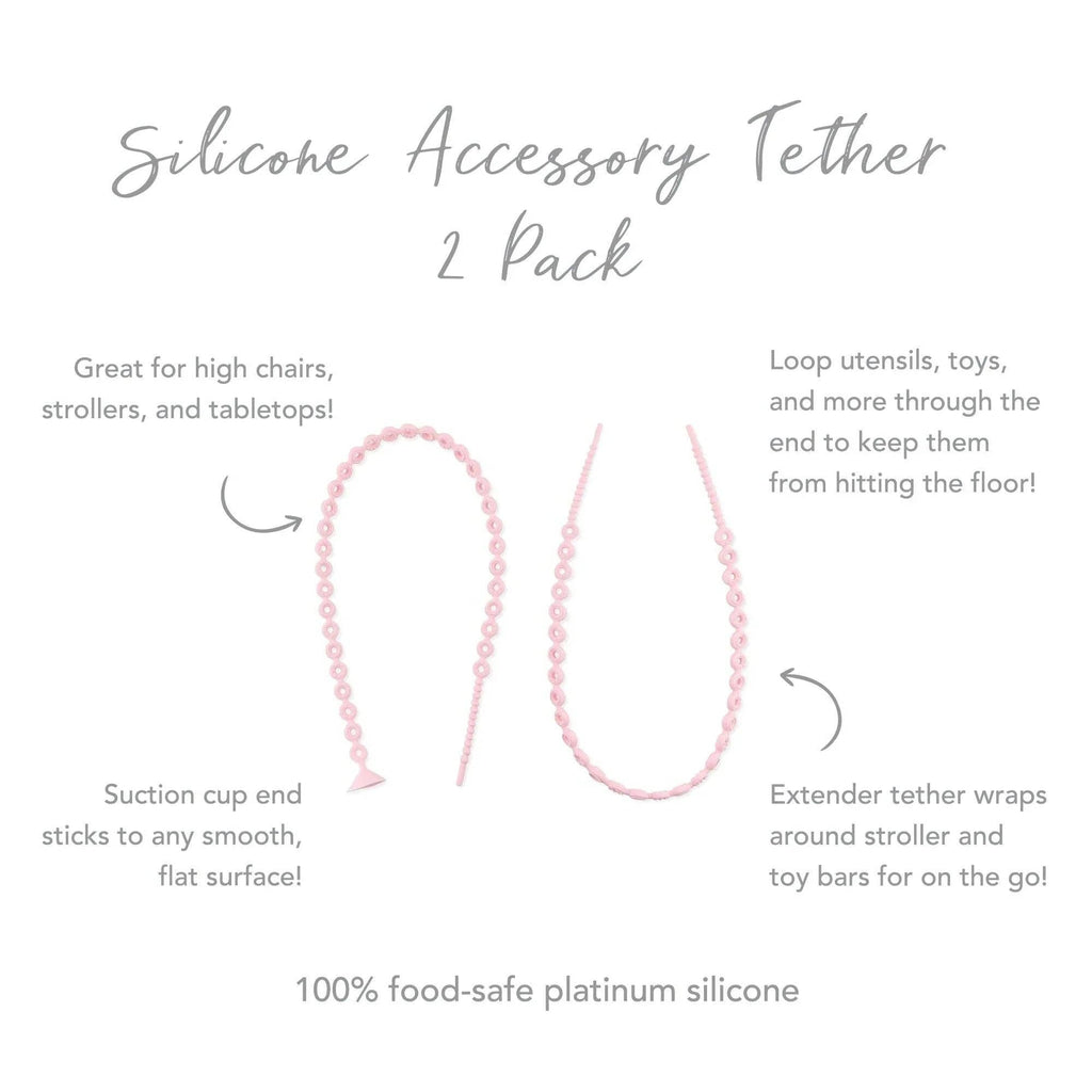 Silicone Accessory Tether 2-Pack: Pink