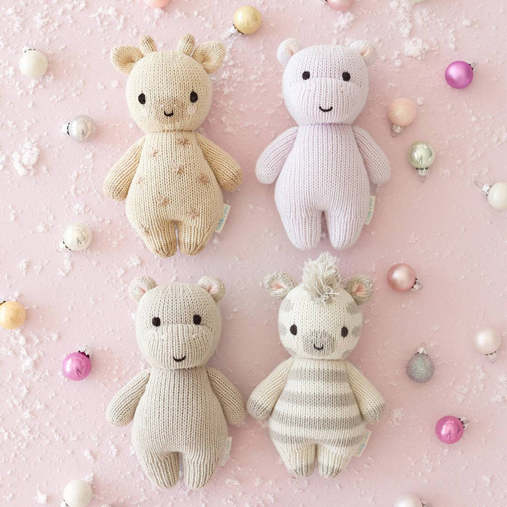 Baby Zebra Hand-Knit Doll | Gives 5 Meals