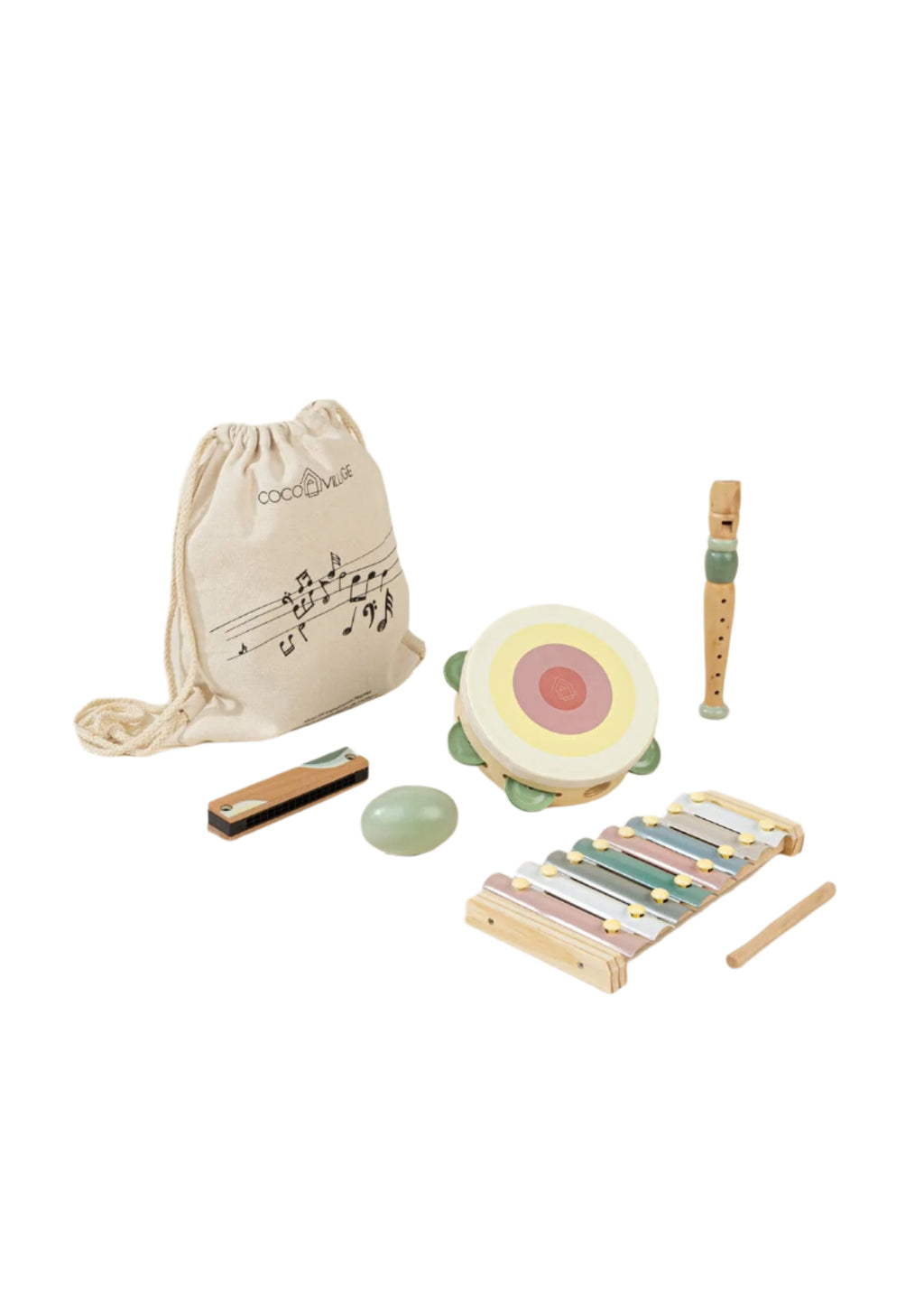 Wooden Musical Instruments Playset