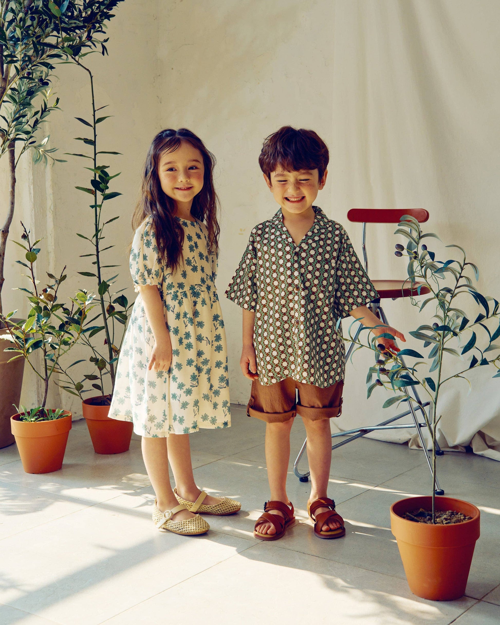 Forest Graphic Pattern Button Down Short Sleeve Shirt