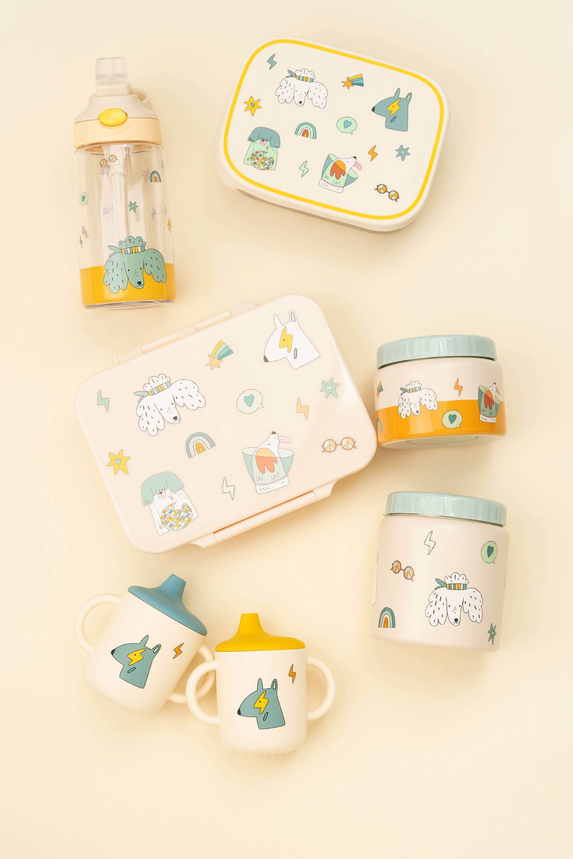 Sippy Cup 2-Set Funky Dogs