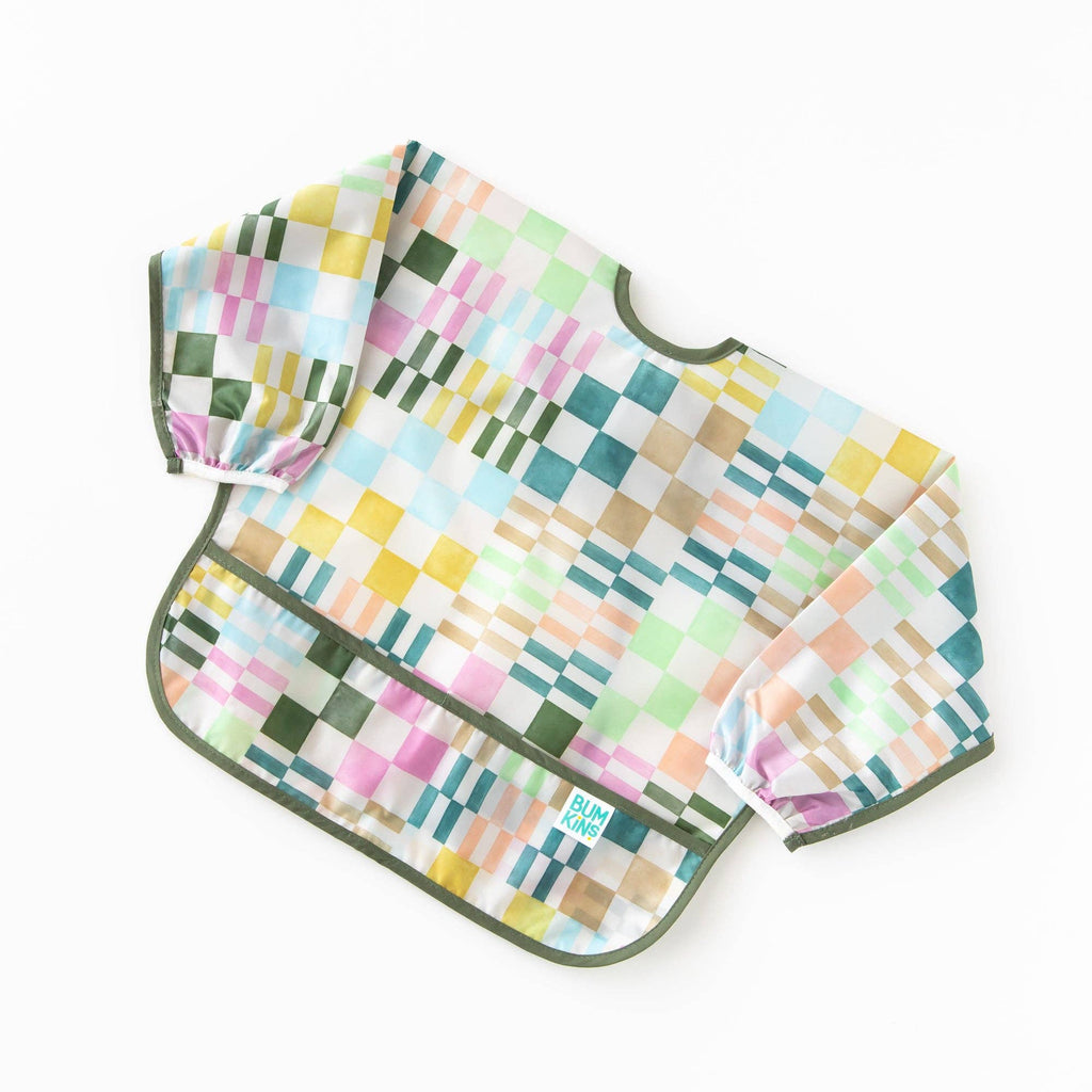 Sleeved Bib: Motley Check