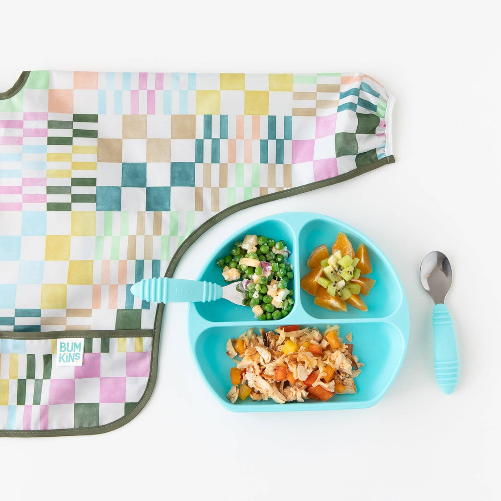 Sleeved Bib: Motley Check