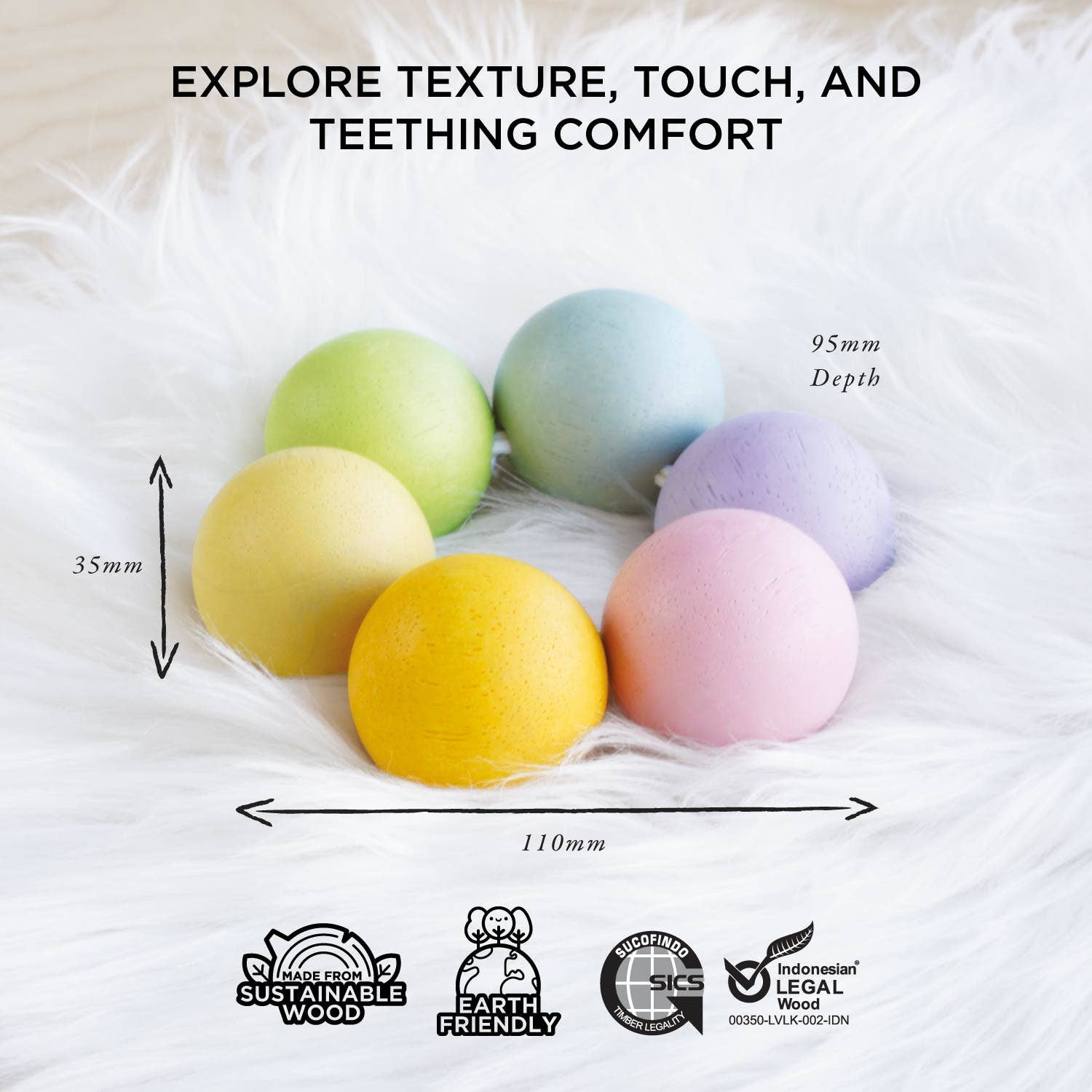 Teething Wooden Beads