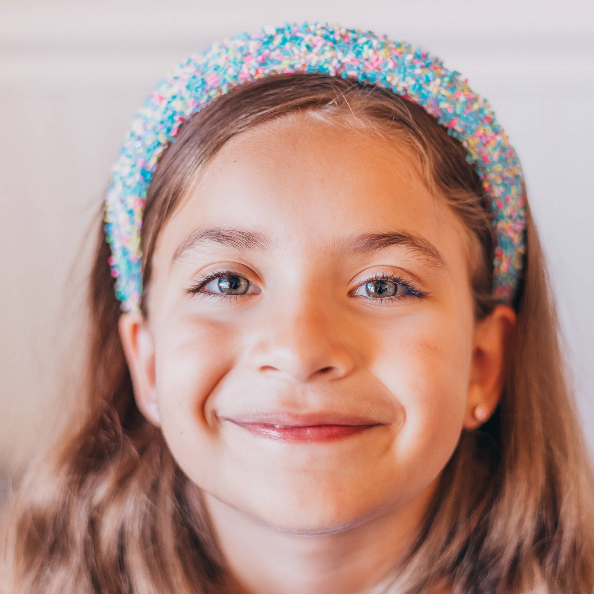 Kids Padded Sprinkle Headband | Pink or Light Blue