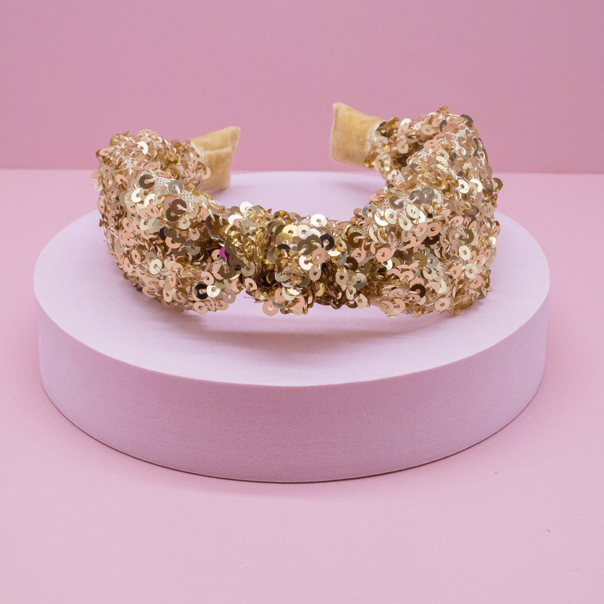 Kids Sequin Knot Headband | Purple or Rainbow