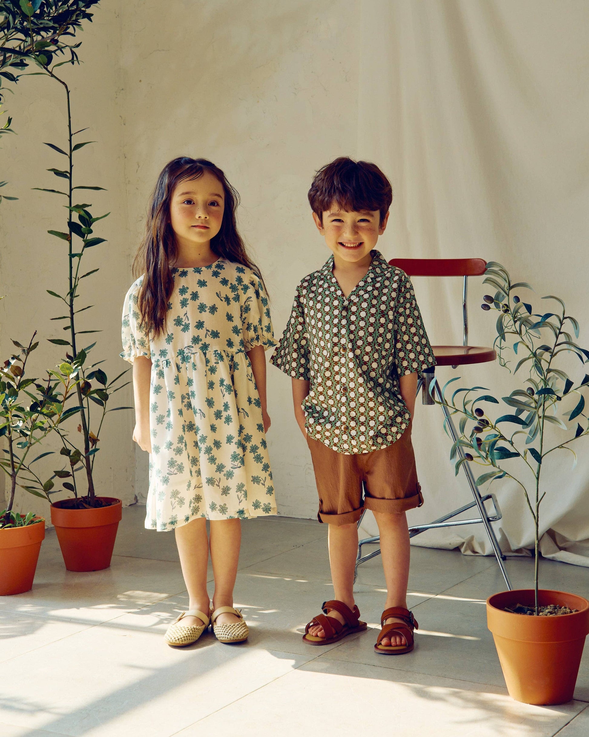 Forest Graphic Pattern Button Down Short Sleeve Shirt