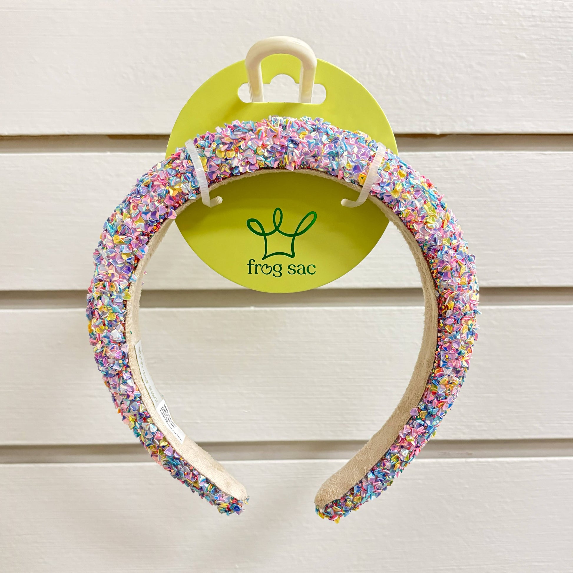 Kids Padded Chunky Sequin Headband | Blue or Multi-Color