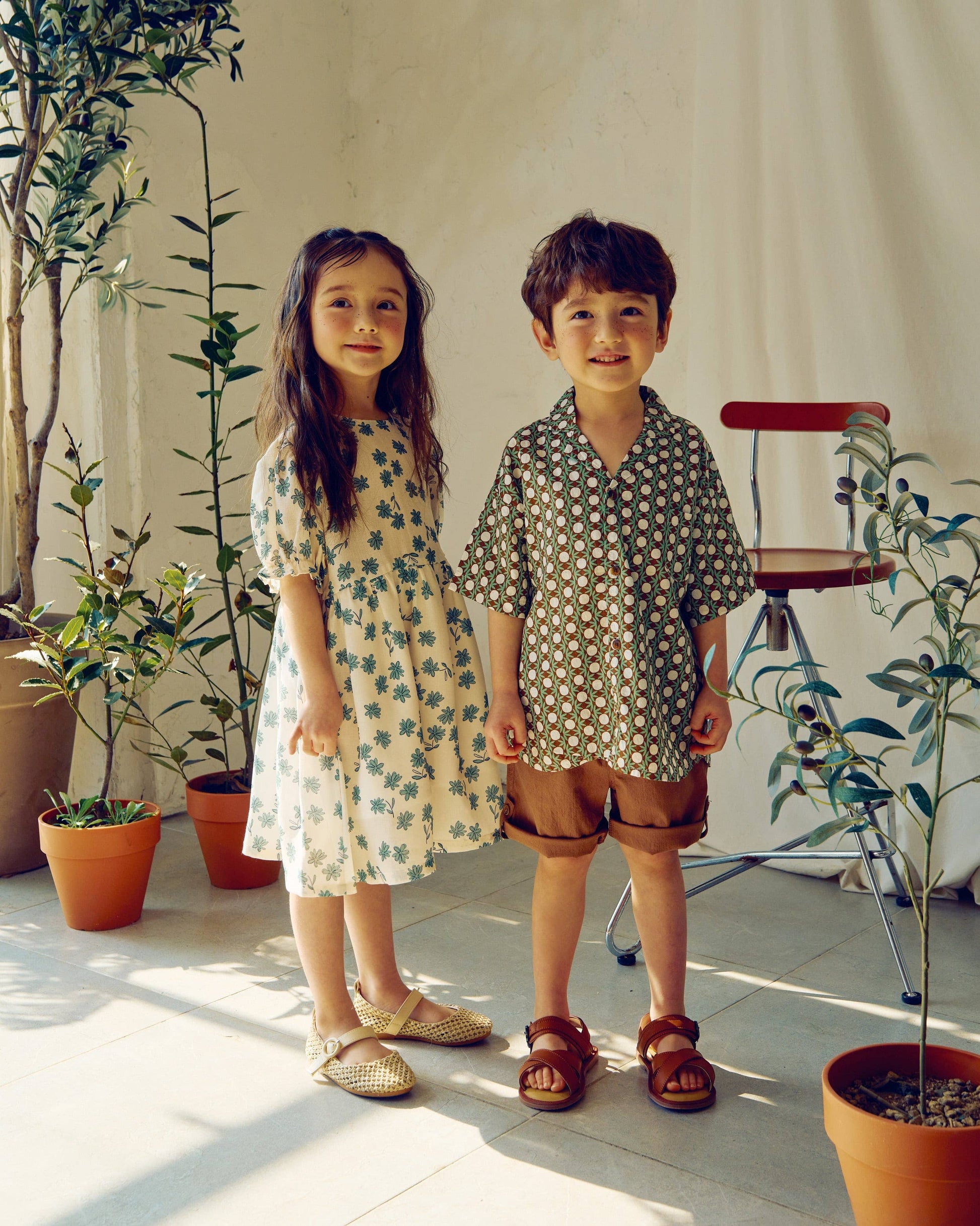 Forest Graphic Pattern Button Down Short Sleeve Shirt