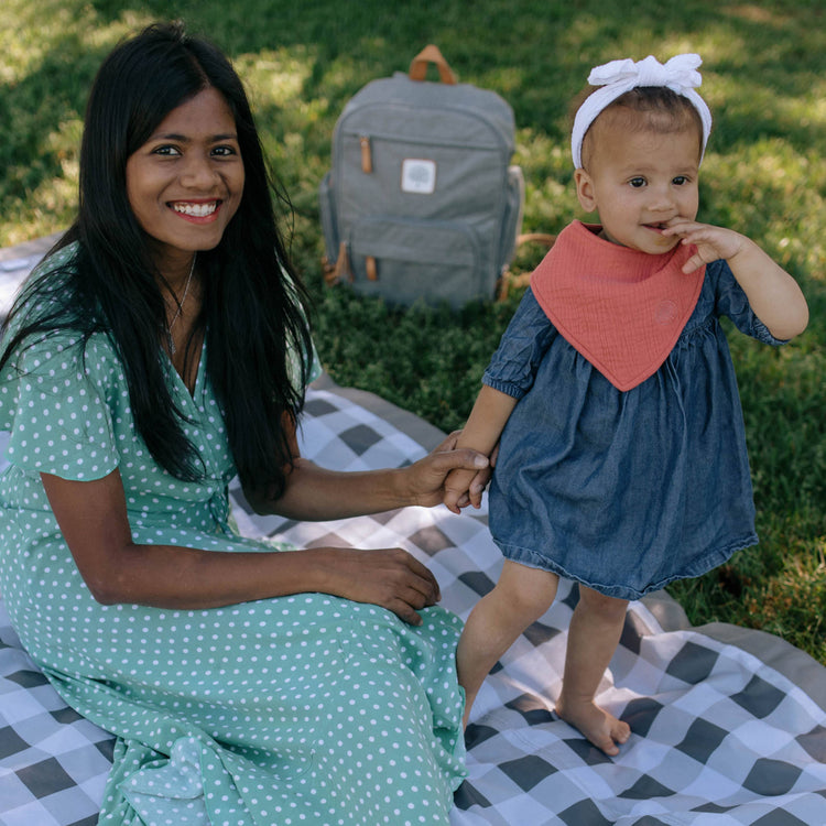 Rose Muslin Bandana Bibs Set