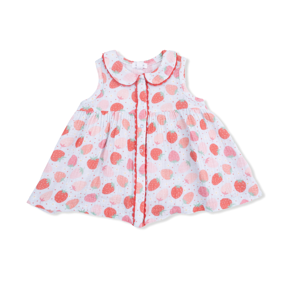 Strawberry Bliss Dress with Bloomer