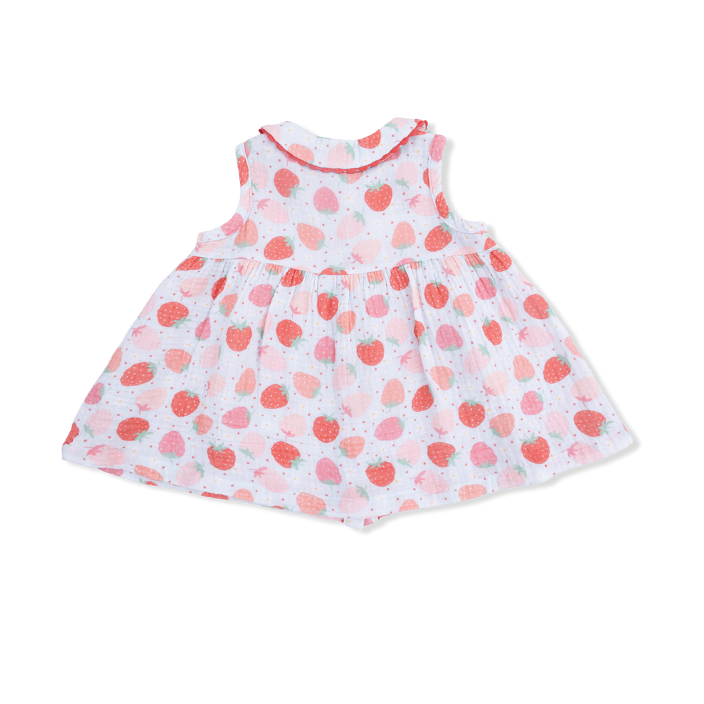 Strawberry Bliss Dress with Bloomer