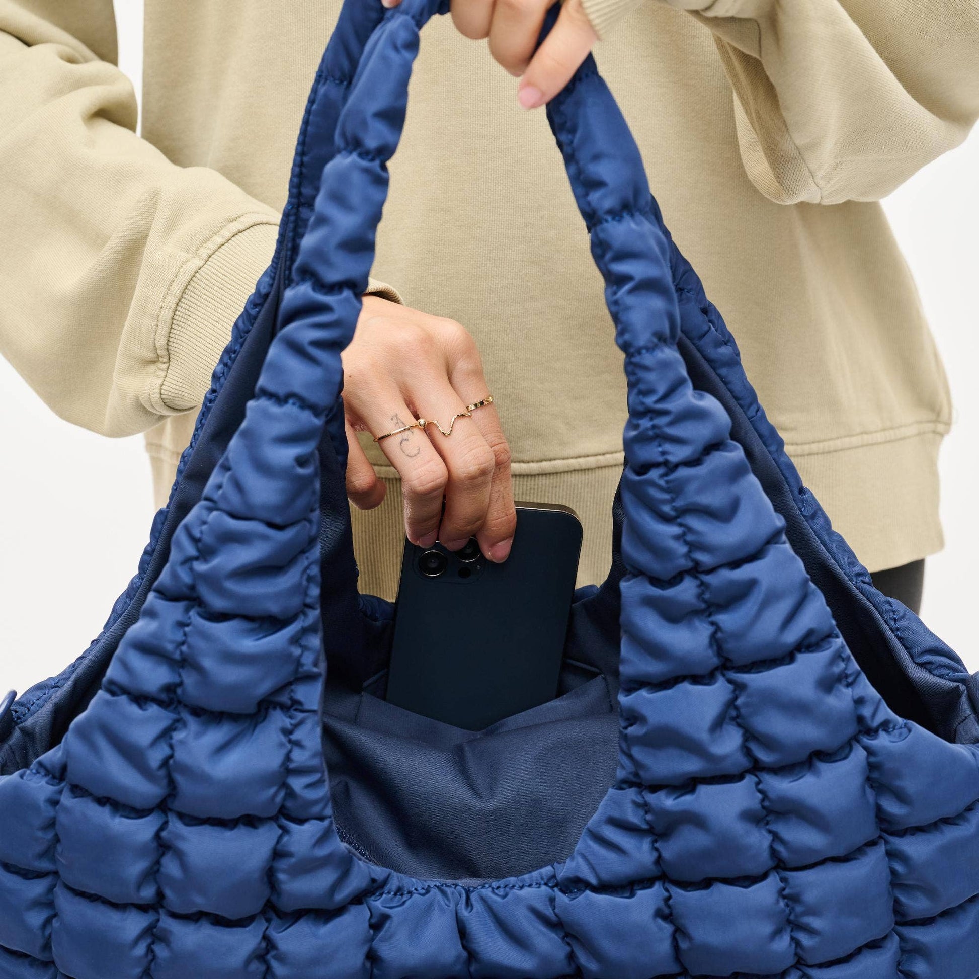Elevate - Quilted Puffer Nylon Hobo