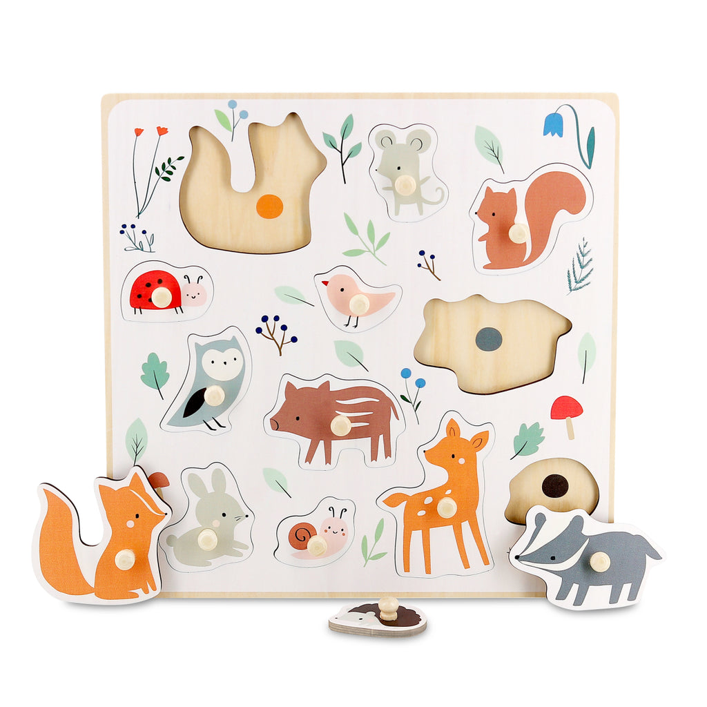 Forest Animal Peg Puzzle