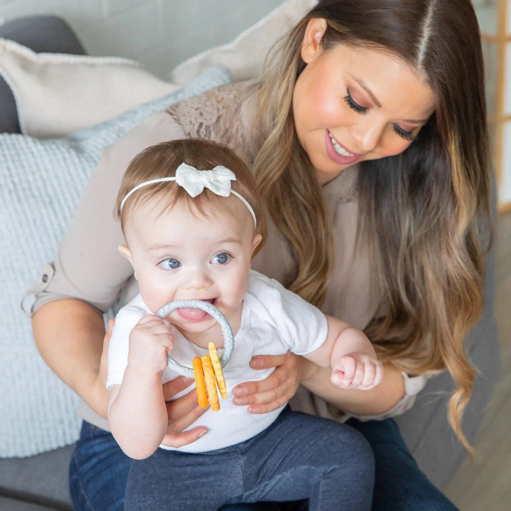 Silicone Teething Charms: Orange