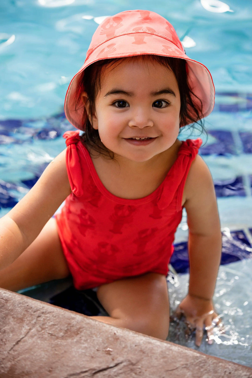 Lobster Tales Tie Swimsuit