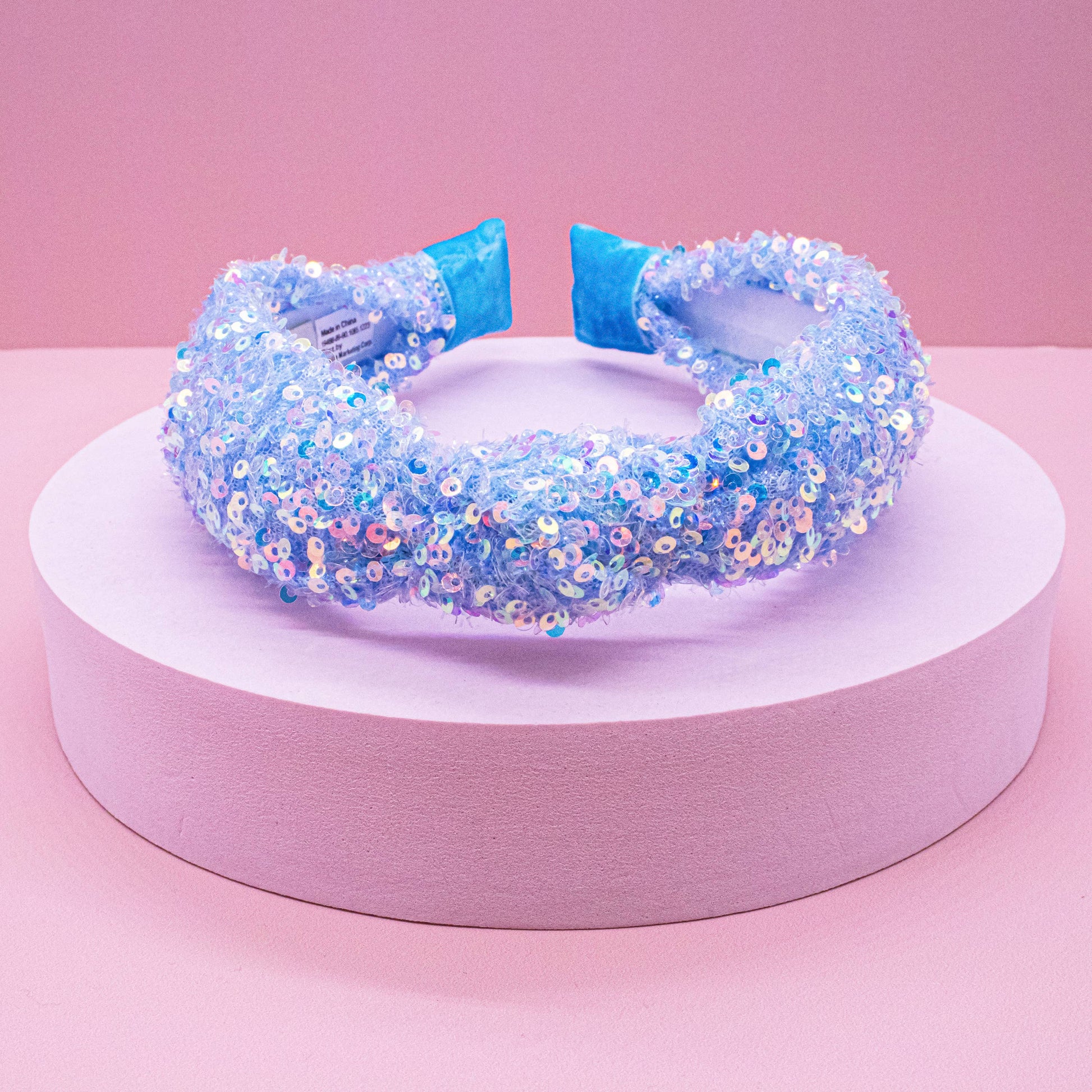Kids Sequin Knot Headband | Purple or Rainbow
