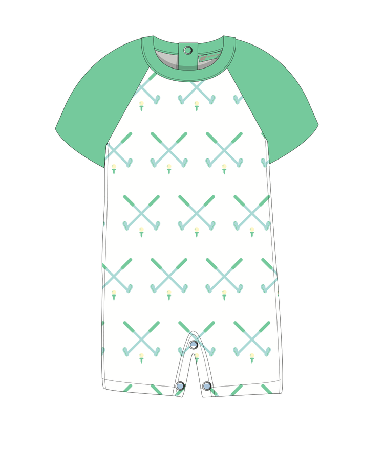 Shorty Romper Golf Day