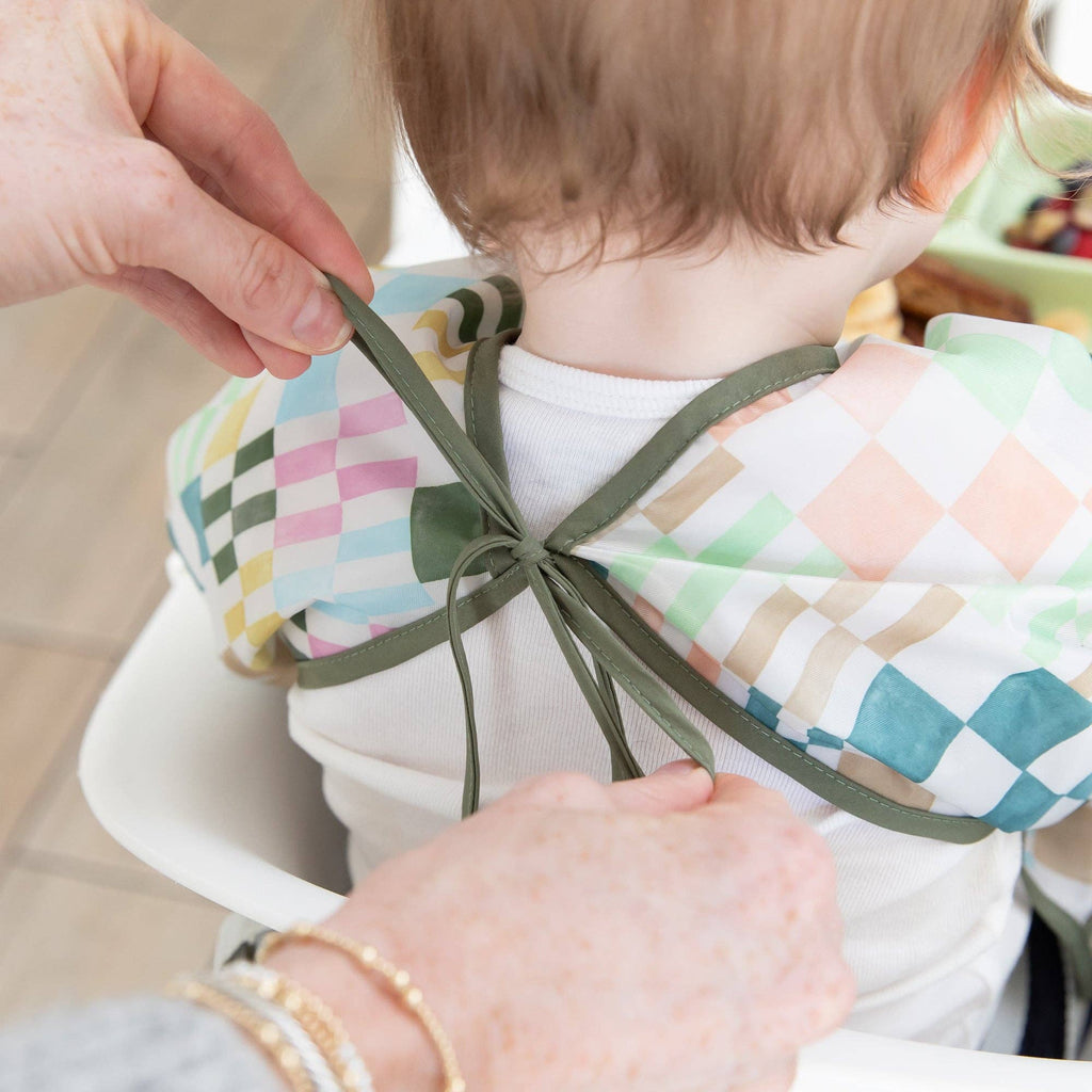 Sleeved Bib: Motley Check