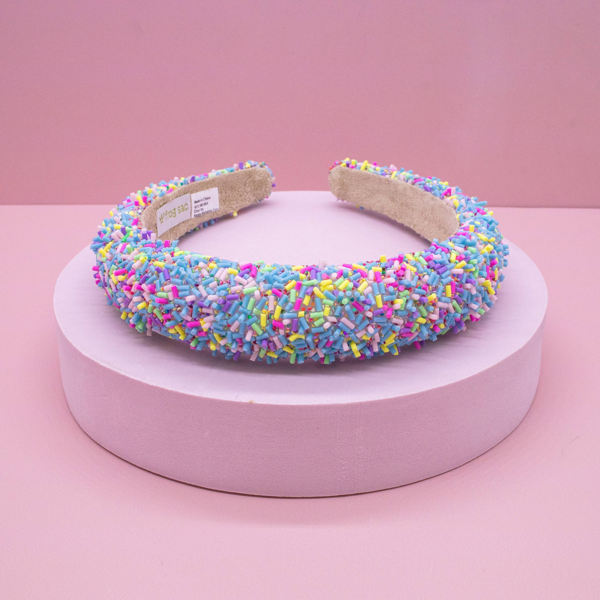 Kids Padded Sprinkle Headband | Pink or Light Blue