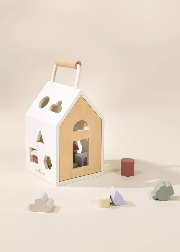 Wooden Shapes Sorting House